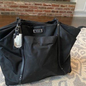 TUMI   Black Voyager Nylon Tote for Work Travel Commute etc